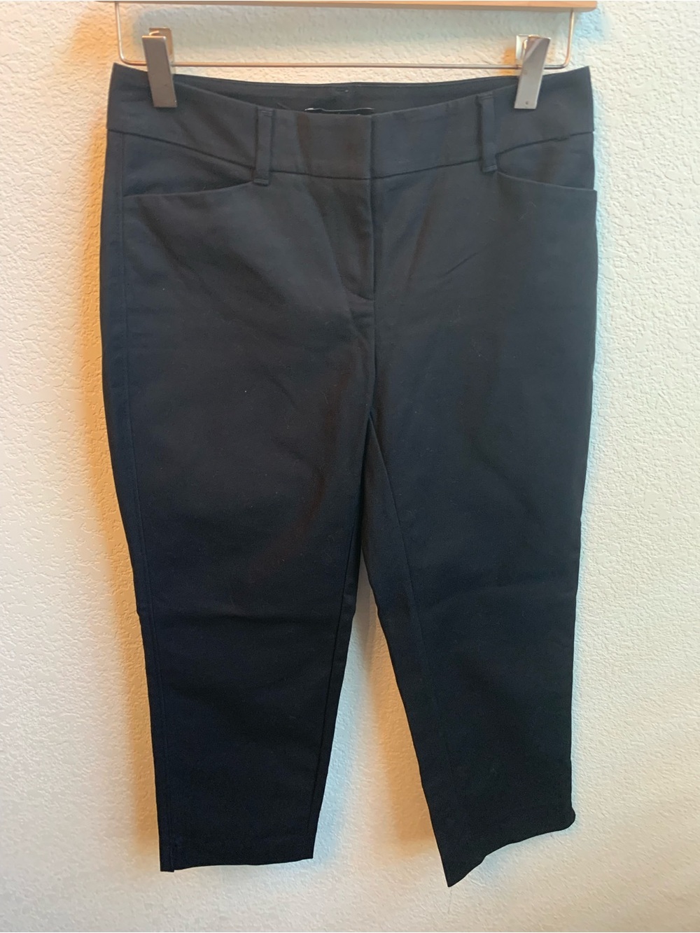White House Black Market Black Cropped Slim Jeans